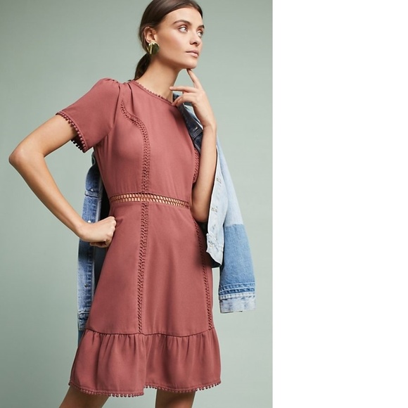 Anthropologie Moon River | Dusty Rose Dress - Picture 5 of 10